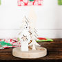 Christmas Polar Bear Freestanding Wood Ornament, thumbnail 1 of 2