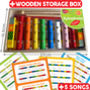 Wooden Xylophone With Song Sheets And Box, thumbnail 5 of 8