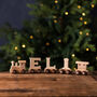Personalised Engraved Christmas Wooden Name Train Set, thumbnail 4 of 9
