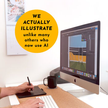 Elland Road Leeds Football Stadium Art Print Gift, 3 of 8