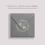 Custom Foil Stickers For Wedding Invitation Envelopes And Favours Elegant Minimalist, thumbnail 3 of 12
