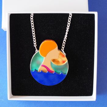 Sea Swimming Acrylic Necklace, 3 of 6