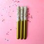 White, Gold And Colourful Glitter Christmas Candles 'Funfetti', thumbnail 2 of 5
