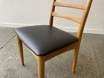 Four Mid Century Dining Chairs By Schreiber Furniture, 8 of 12