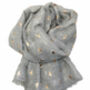 Bee Print Foil Scarf, thumbnail 6 of 10
