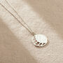 Textured Personalised Large Sunburst Necklace, thumbnail 3 of 7