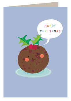 Christmas Pudding Greetings Card, 2 of 5