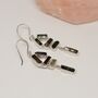 Black Tourmaline Earrings, Green Tourmaline Earrings, thumbnail 5 of 7