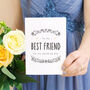 To My Best Friend Wedding Day Card, thumbnail 1 of 6