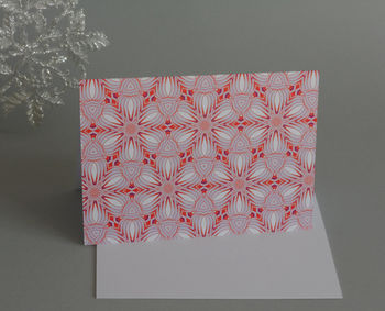 A Pack Of Five Festive Pattern Cards, 5 of 8