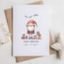 Ho Ho Santa Personalised Christmas Card, thumbnail 2 of 3