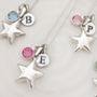 Birthstone Silver Star Necklace, thumbnail 6 of 12