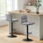Set Of Two Bar Stools Pu Cover Height Adjustable, thumbnail 6 of 12