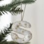 Cream Embroidered Christmas Letters, thumbnail 2 of 4