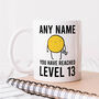 Personalised 13th Birthday Mug 'Level 13', thumbnail 1 of 2