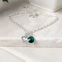 Dainty Birthstone And Heart Sterling Silver Bracelet, thumbnail 3 of 5