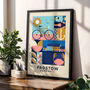 Padstow Cornwall Art Print, Poster Print, Kitchen Wall Art, Wall Art Print, Graphic Geometric Print, Colourful Art, Home Decor, A5, A4, A3, A2, A1, thumbnail 8 of 11