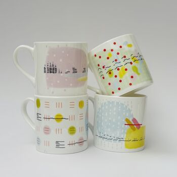 Red Shank Song Bone China Mug, 3 of 4