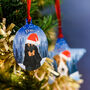 Personalised Snowy Forest Dog Christmas Decoration, thumbnail 11 of 12
