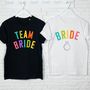 Bride Rainbow Arch And Silver T Shirt, thumbnail 2 of 3