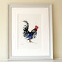 Chicken Painting, Blue Hen, thumbnail 1 of 3
