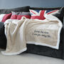 Personalised Save On Your Heating Warm Neutral Blanket, thumbnail 3 of 9