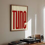 Put On My Favourite Tune Print | Typographic Poster | Wall Art | Aesthetic | Vinyl | Record | Trendy | Club | Raving | Music | Quote, thumbnail 5 of 10