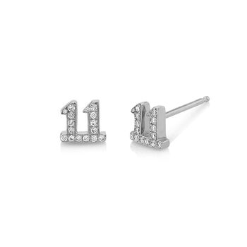 Laila 11:11 Stud Earrings | 925 Sterling Silver, 3 of 8