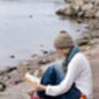 New! Alpaca Jersey Knit Stripe Beanie, thumbnail 1 of 9