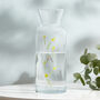 Personalised Birth Flower Stems Glass Vase, thumbnail 1 of 7