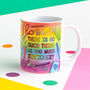 There Is No Such Thing As Too Much Stationery Rainbow Mug, thumbnail 1 of 3