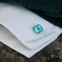 Square Blue Cufflinks, thumbnail 11 of 12