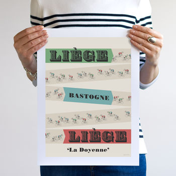Monuments Cycling Poster 'Liege Bastogne Liege', 6 of 8