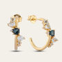 Gold Topaz Gemstone Zaria Earrings, thumbnail 2 of 6