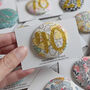 Liberty Print Custom Birthday Badge Personalised, thumbnail 5 of 8