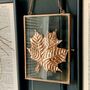 Brass And Glass Copper Leaf Art, thumbnail 3 of 12