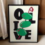 Olive Art Print – Hand Drawn Textured Illustration And Bold Typography Food Poster, thumbnail 3 of 6