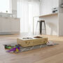Personalised Name Engraved Wooden Raised Double Cat Bowl, thumbnail 4 of 5