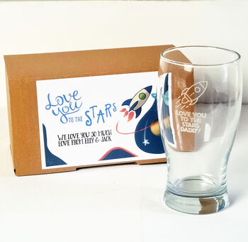 Personalised Pint Glass For Dad, 3 of 7