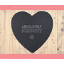 'Absolutely Scrummy' Heart Slate Cheeseboard, thumbnail 1 of 2