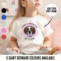 Saint Bernard Toddler T Shirt, thumbnail 1 of 8