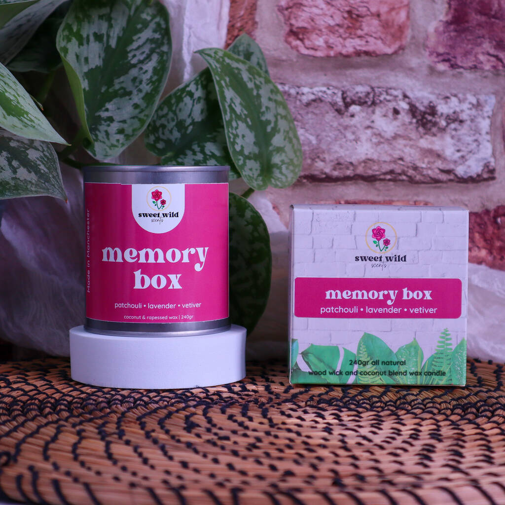 Candle Memory Box Patchouli • Lavender • Vetiver, 1 of 4