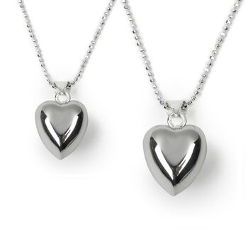 Mother And Daughter Heart Necklace Set, 2 of 4