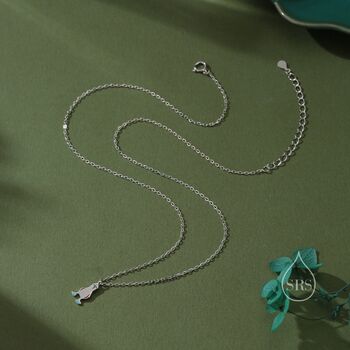 Blue Footed Boobie Bird Pendant Necklace, 5 of 12