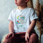 Personalised Bunny Design Kids Easter T Shirt With Name, thumbnail 3 of 6