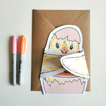 Cute Easter Chick Card Have A Crackin' Easter, 2 of 4