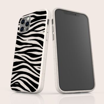 Zebra Print, Biodegradable Phone Case, 5 of 8