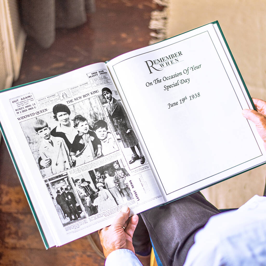 Personalised Couple's Anniversary Newspaper Book By Jonny's Sister