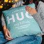 Personalised 'Hug Across The Miles' Locations Cushion, thumbnail 2 of 12