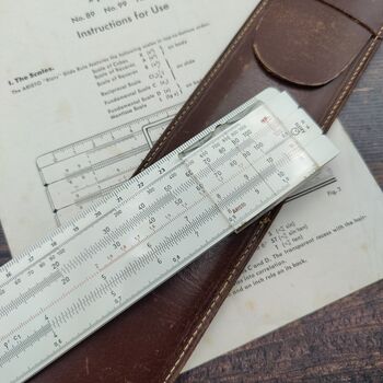 Slide Rule Sterling Silver Cufflinks, 4 of 8